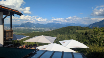 Neubichler Alm - Blick auf Salzburg